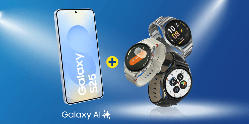 Samsung Galaxy S25-Serie mit Galaxy Watch7 und Top-Tarif von 1&1