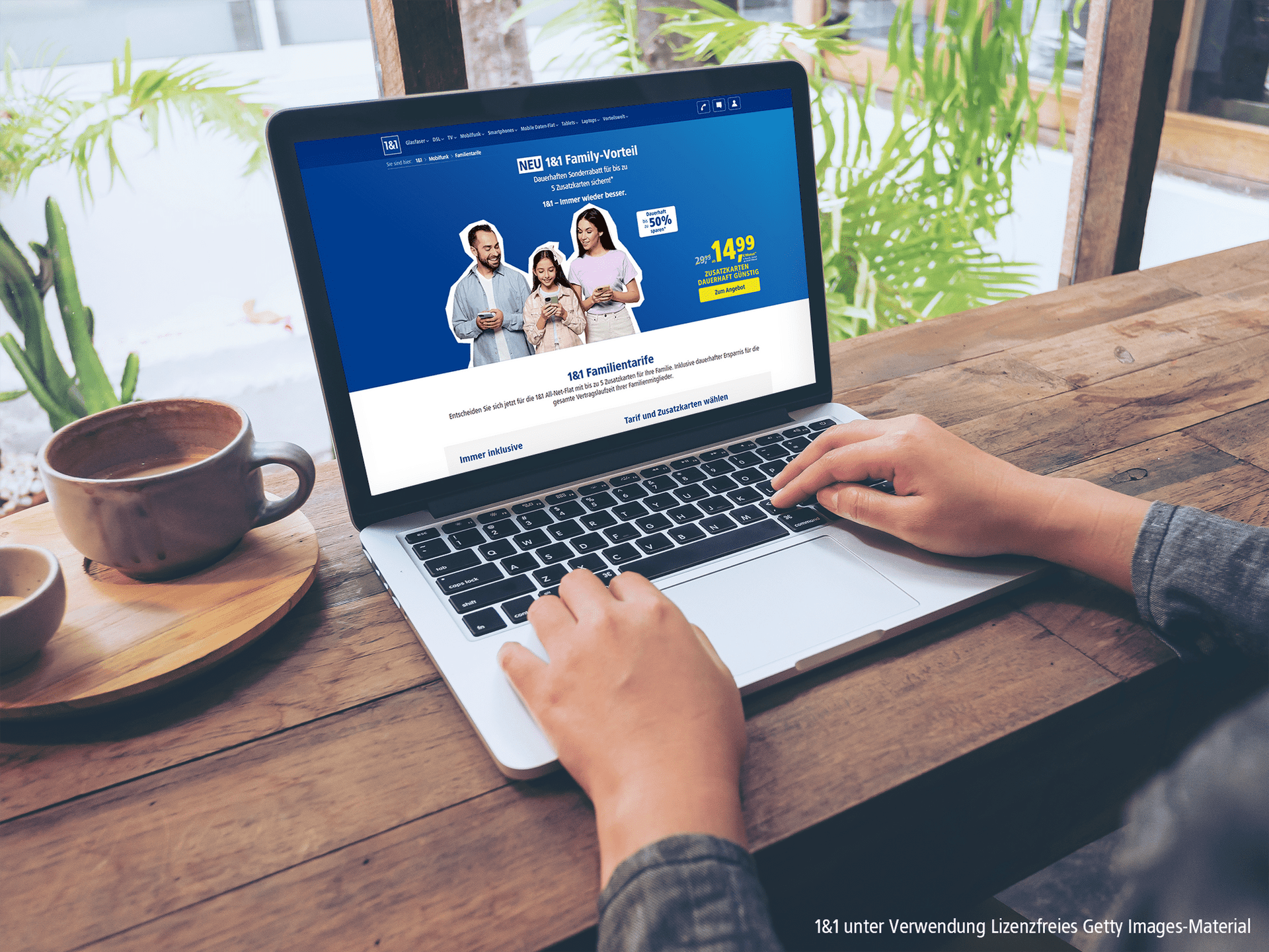 Mit dem neuen 1&1 Family-Vorteil bis zu 50 Prozent Rabatt auf Mobilfunk-Tarife