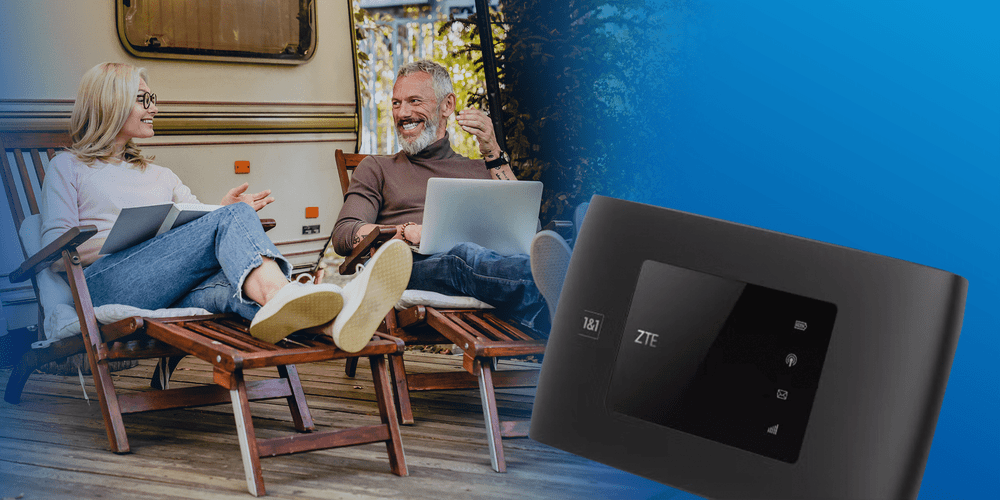 mit dem 1&1 Mobile WLAN-Router auch im Urlaub schnell und stabil surfen 